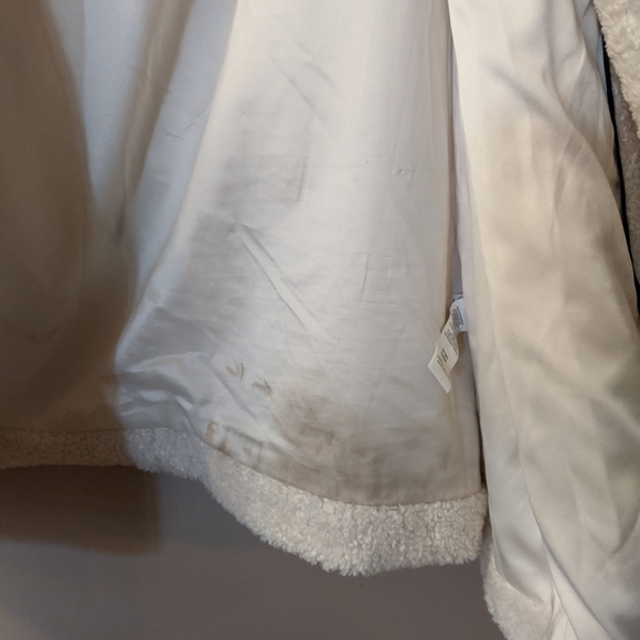 Lucky Brand Double Breasted Faux Teddy Fur Coat 2X - Picture 12 of 12